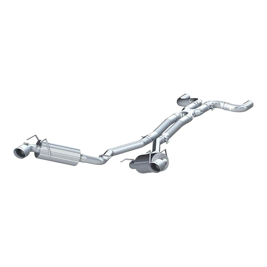 MBRP S7020409 Cat-Back 2.5" Armor Plus (T409 Stainless Steel / Dual with Round Tips) for CHEVROLET Camaro 3.6L 2010-2015 Photo-0