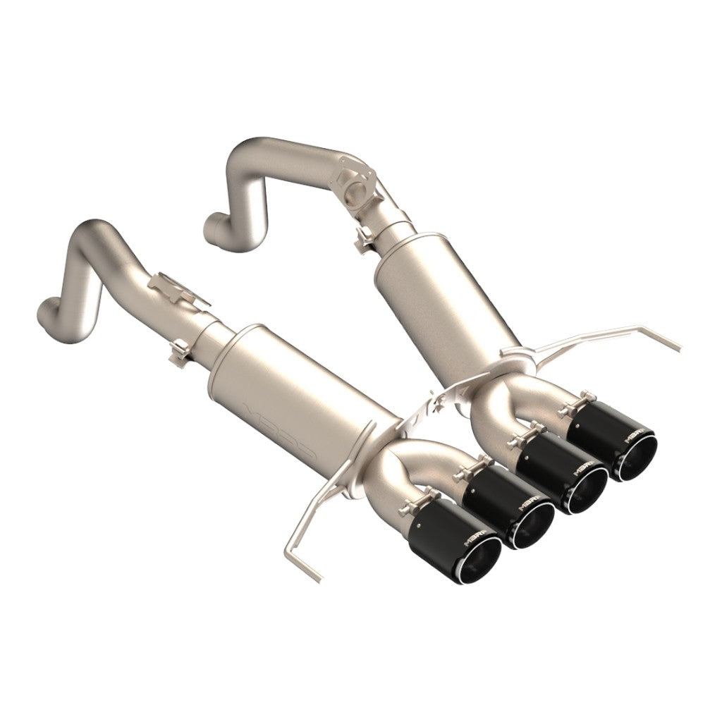 MBRP S70303CF Axle-Back 3" Armor Pro (T304 Stainless Steel / Dual with Carbon End Tips) for CHEVROLET Corvette 6.2L 2014-2019 Photo-0
