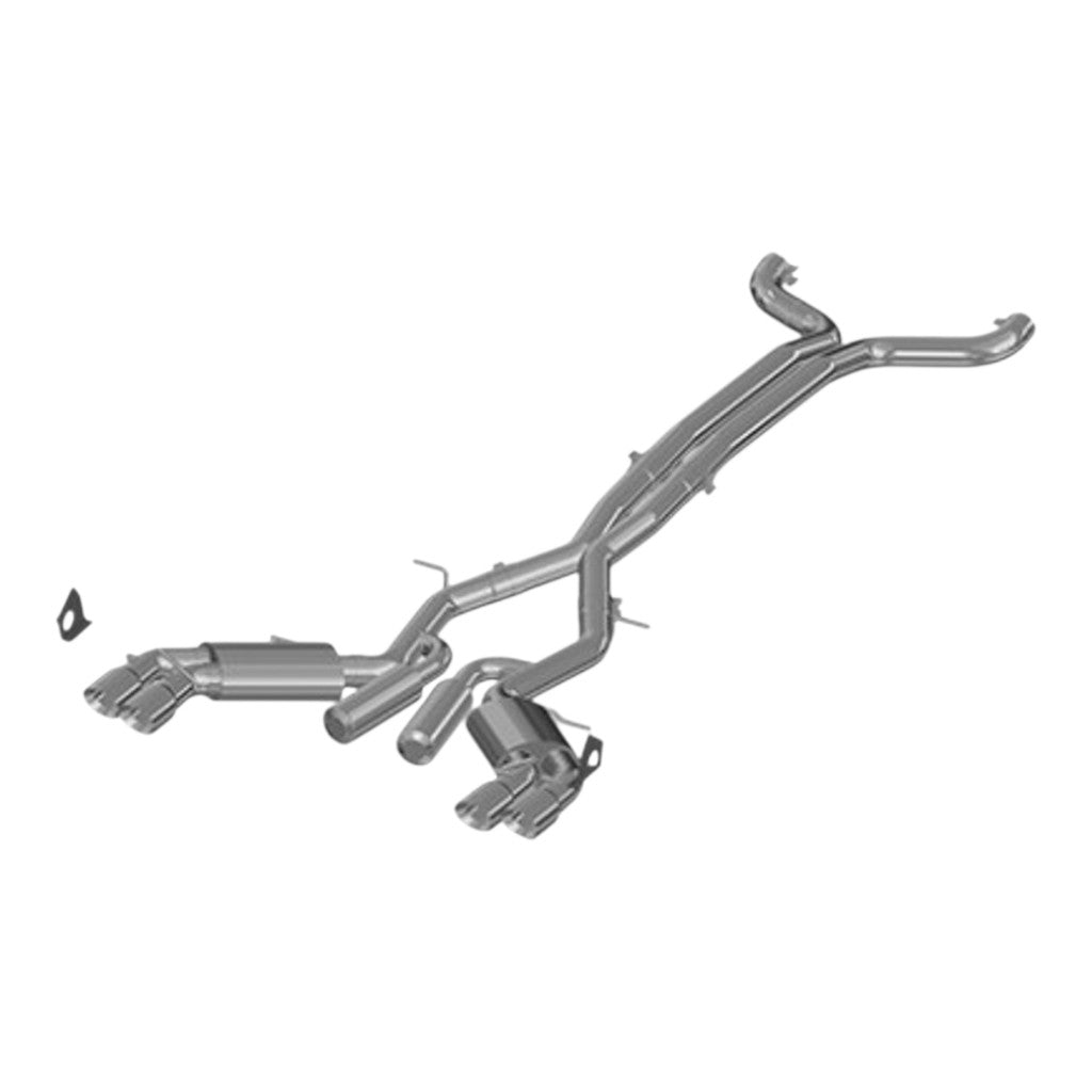 MBRP S7032409 Cat-Back 3" Armor Plus (T409 Stainless Steel / Dual Quad Tips) for CHEVROLET Camaro ZL1 2017-2024 Photo-0