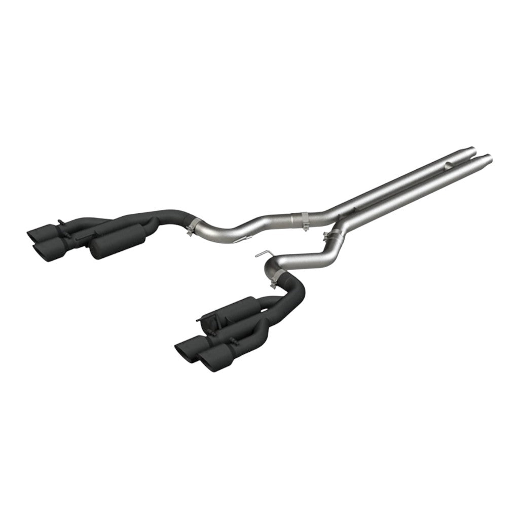 MBRP S7207BLK Cat-Back 3" Armor BLK (Black-Coated Aluminized Steel / Dual) for FORD Mustang GT 5.0L 2018-2023 Photo-0