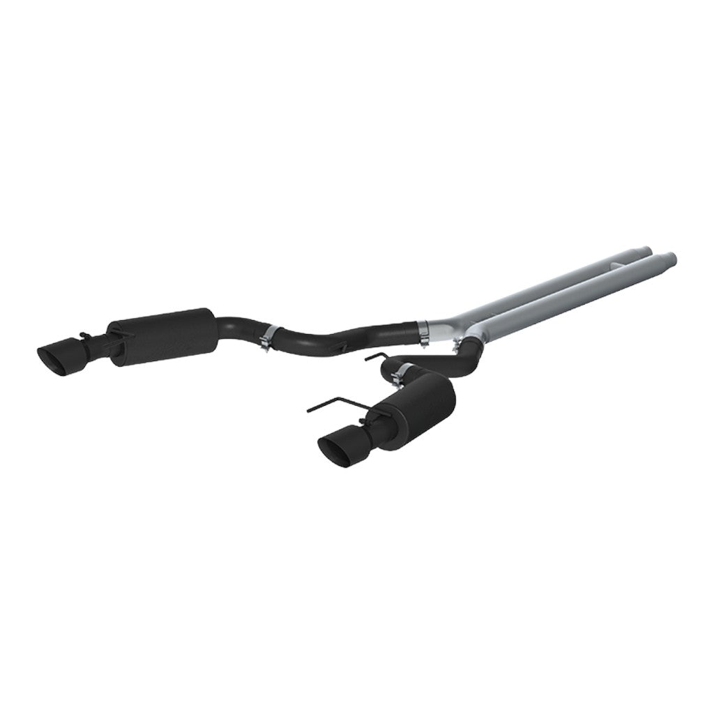 MBRP S7239BLK Cat-Back 3" Armor BLK (Black-Coated Aluminized Steel / Dual) for FORD Mustang GT 5.0L 2015-2017 Photo-0