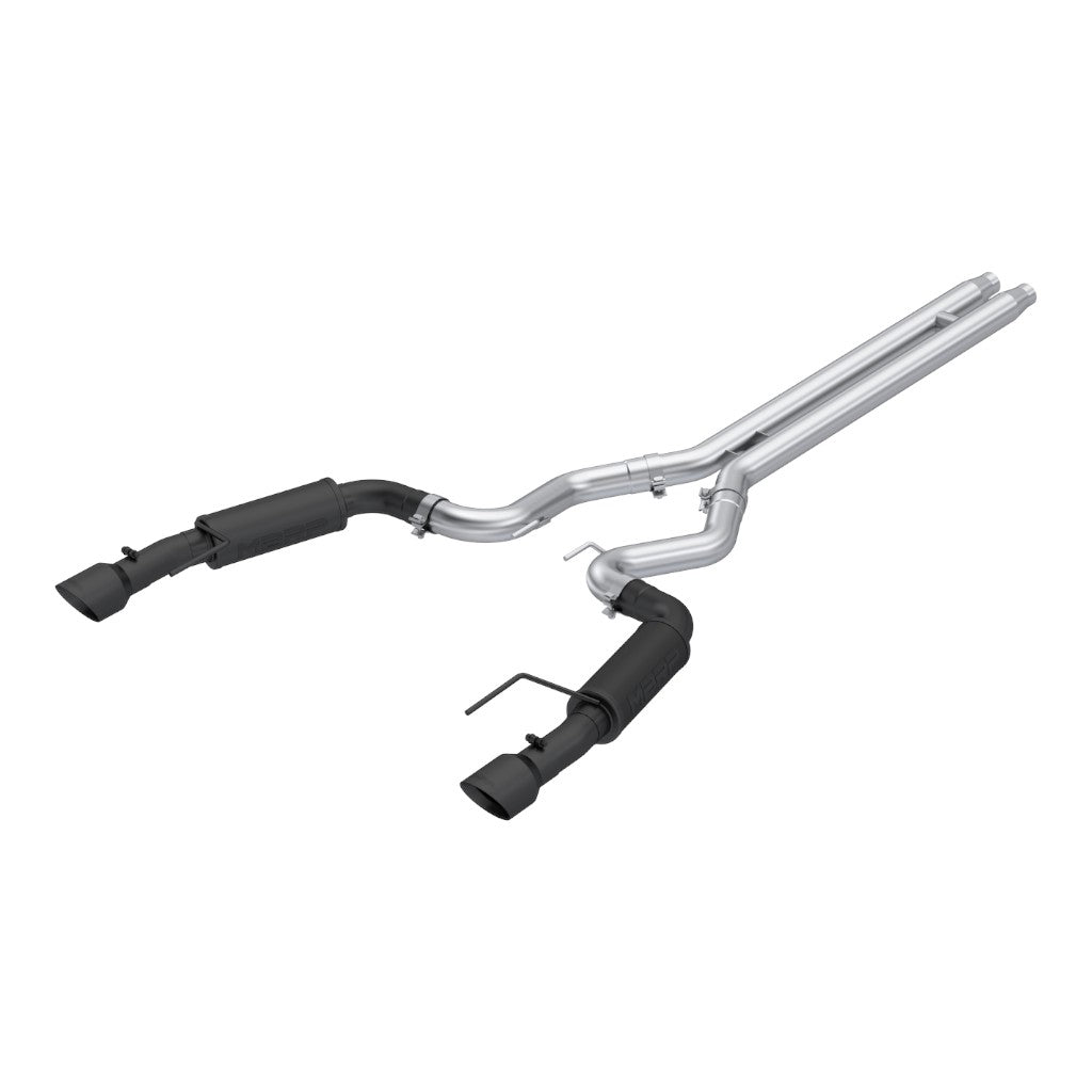MBRP S7253BLK Cat-Back 3" Armor BLK (Black-Coated Aluminized Steel / Dual) for FORD Mustang GT 5.0L (S650) 2024- Photo-0