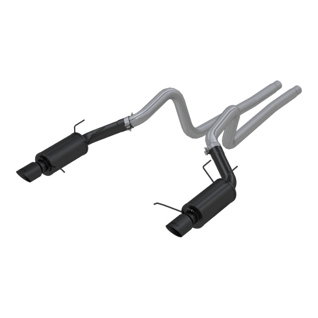 MBRP S7258BLK Cat-Back 3" Armor BLK (Black-Coated Aluminized Steel / Dual) for FORD Shelby GT500 / Mustang GT 5.0L 2011-2012 Photo-0