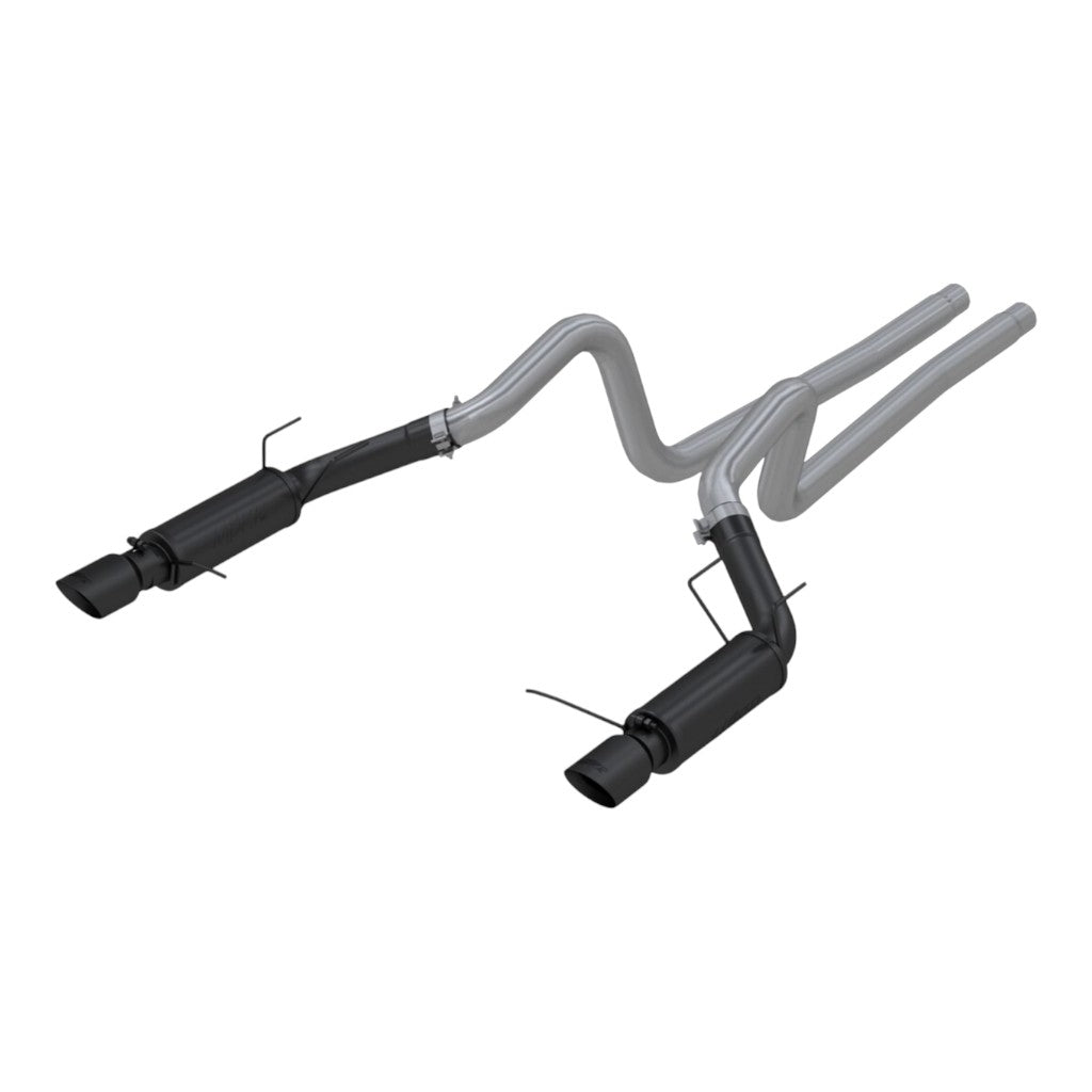 MBRP S7264BLK Cat-Back 3" Armor BLK (Black-Coated Aluminized Steel / Dual) for FORD Shelby GT500 / Mustang GT 5.0L 2011-2014 Photo-0