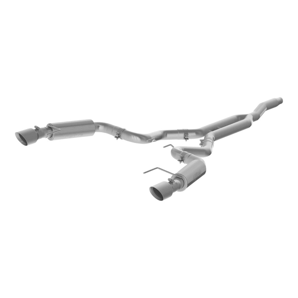 MBRP S7275AL Cat-Back 3" Armor Lite (Aluminized Steel / Dual) for FORD Mustang 2.3 EcoBoost 2019- Photo-0