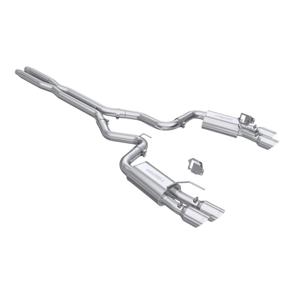 MBRP S7280304 Cat-Back 3" Armor Pro (T304 Stainless Steel / Dual) for FORD Mustang GT 5.0L 2024- Photo-0