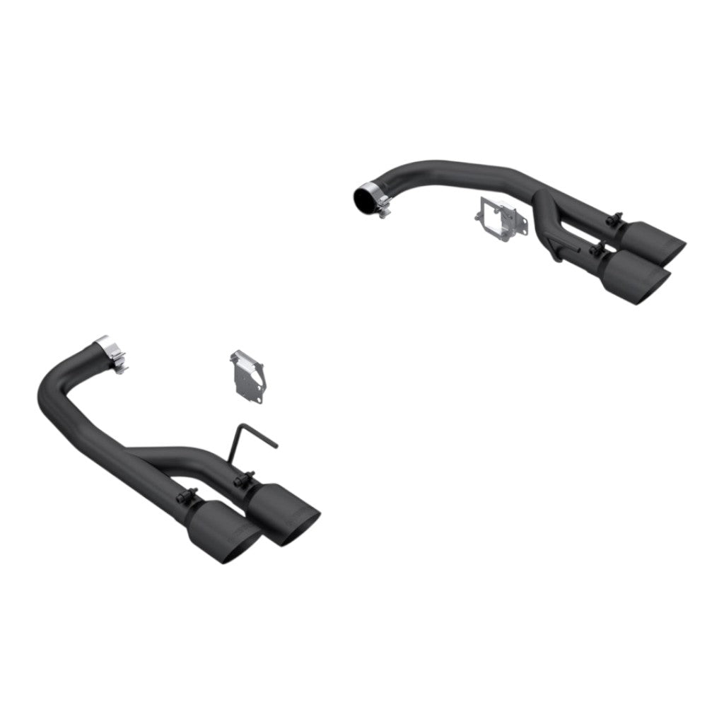 MBRP S7281BLK Axle-Back 2.5" Armor BLK (Black-Coated Aluminized Steel / Dual) for FORD Mustang GT 5.0L 2024- Photo-0