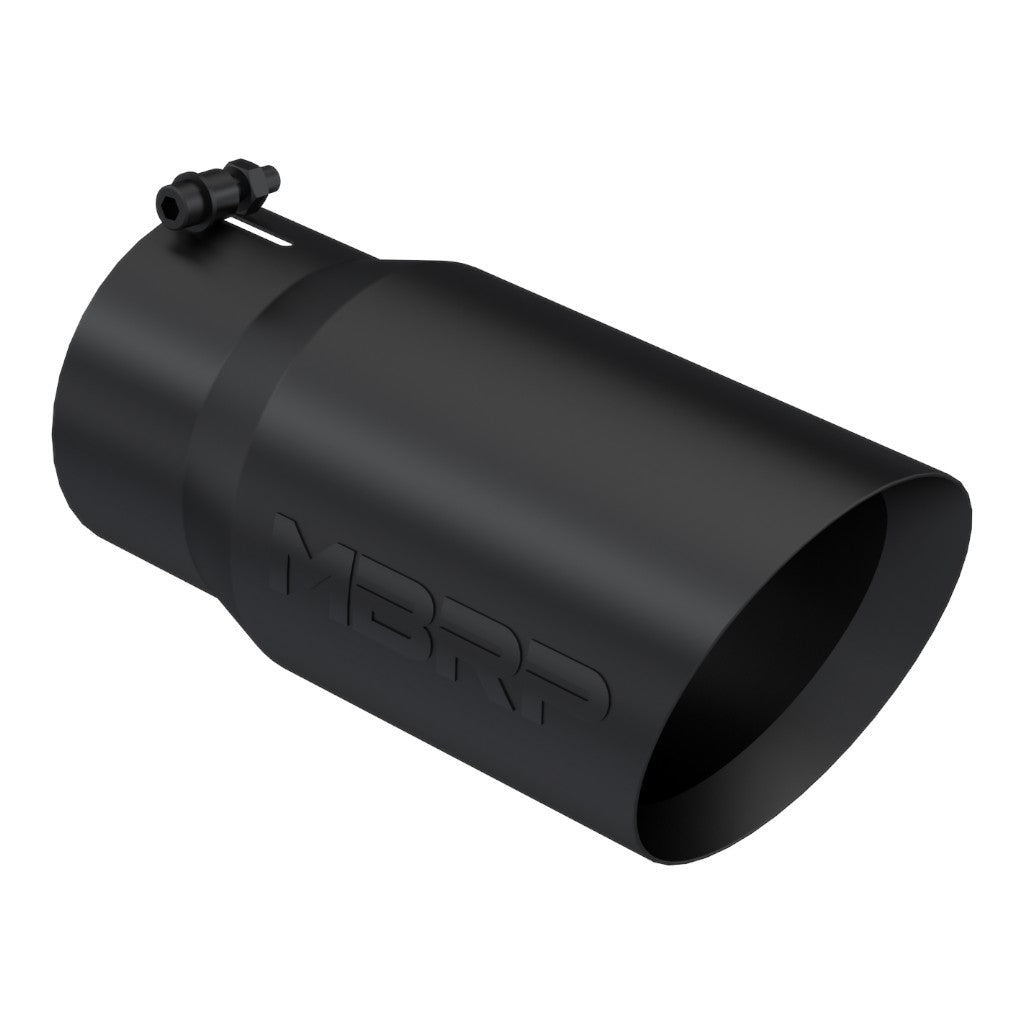 MBRP T5074BLK Exhaust Tip Armor BLK (Black Coated / 5" Inlet / 12" Length) Photo-0