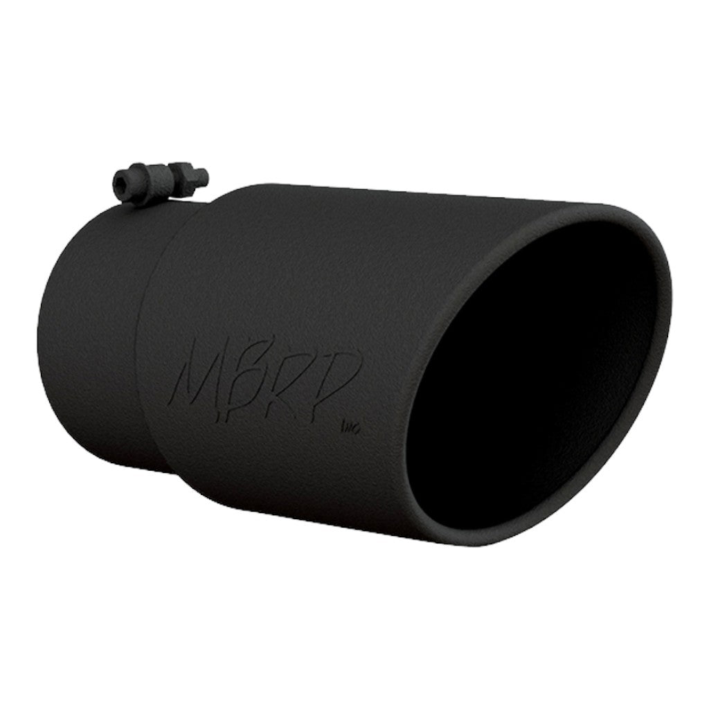 MBRP T5075BLK Exhaust Tip Armor BLK (Black Coated / 5" Inlet / 12" Length) Photo-0