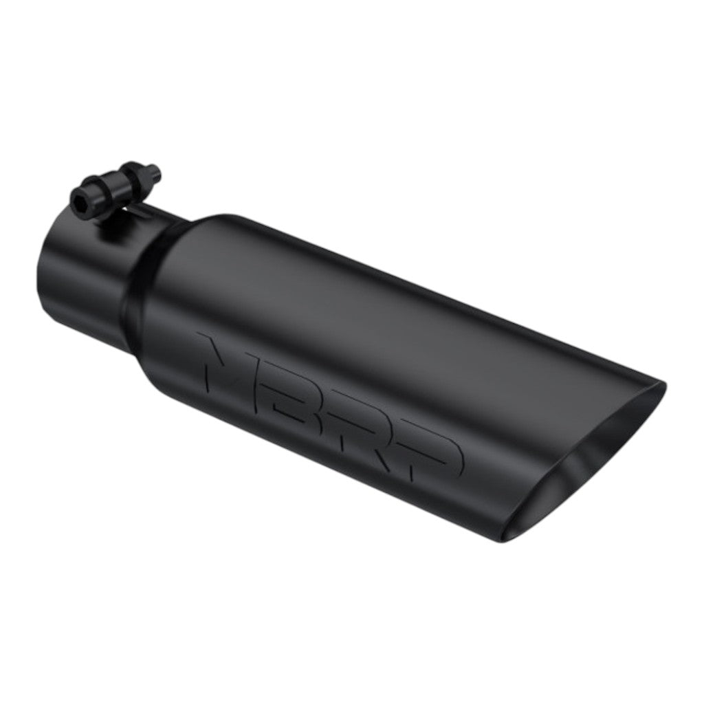 MBRP T5106BLK Exhaust Tip Armor BLK (Black Coated / 2.5" Inlet / 12" Length) Photo-0