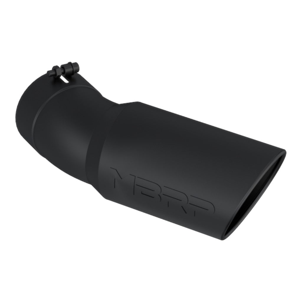 MBRP T5154BLK Exhaust Tip Armor BLK (Black Coated / 5" Inlet / 15.5" Length) for CHEVROLET Silverado 2500HD / 3500HD 2015- Photo-0