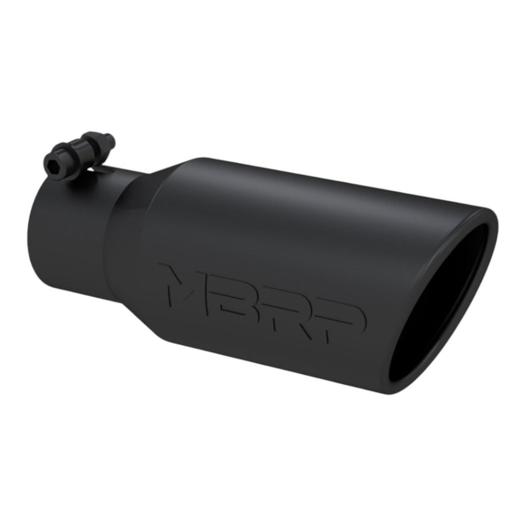 MBRP T5157BLK Exhaust Tip Armor BLK (Black Coated / 2.75" Inlet / 10" Length) Photo-0