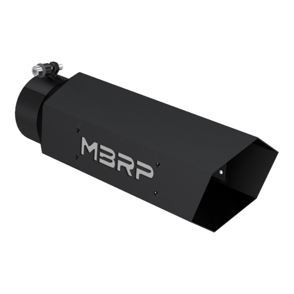 MBRP T5164BLK Exhaust Tip Armor BLK (Black Coated / 4" Inlet / 16" Length) Photo-0