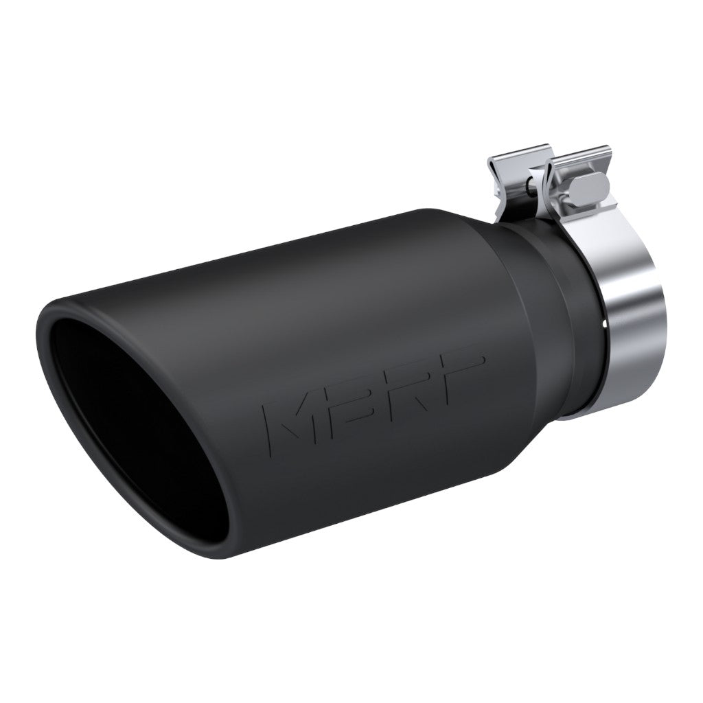 MBRP T5196BLK Exhaust Tip Armor BLK (Black Coated / 3.2" Inlet / 10" Length) Photo-0