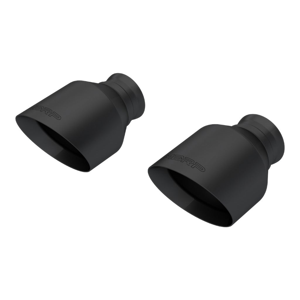 MBRP T5197BLK Exhaust Tip Armor BLK (Black Coated / 8" Length) for DODGE Charger / Durango 2015-2023 Photo-0