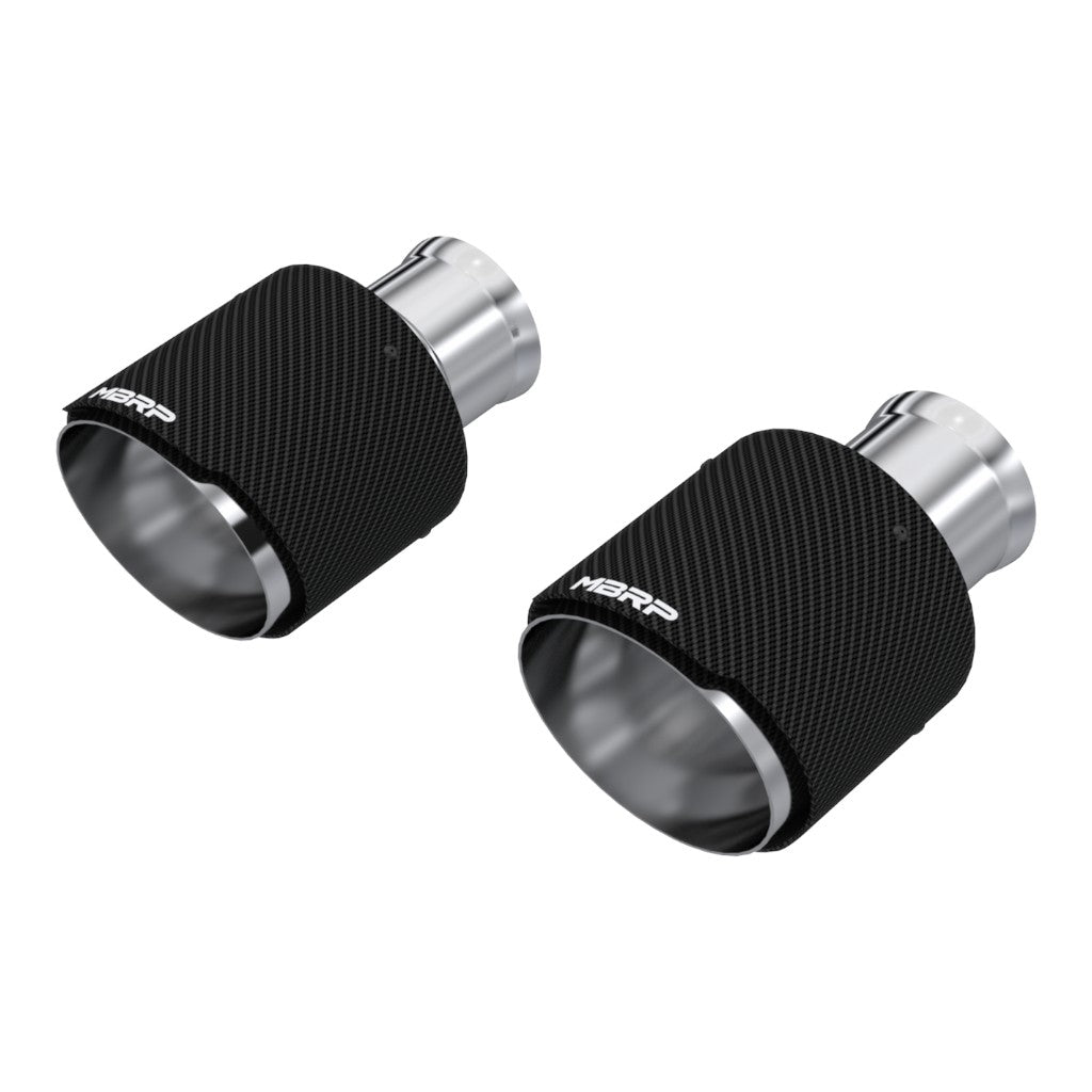 MBRP T5197CF Exhaust Tip (Carbon / 8" Length) for DODGE Charger / Durango 2015-2023 Photo-0