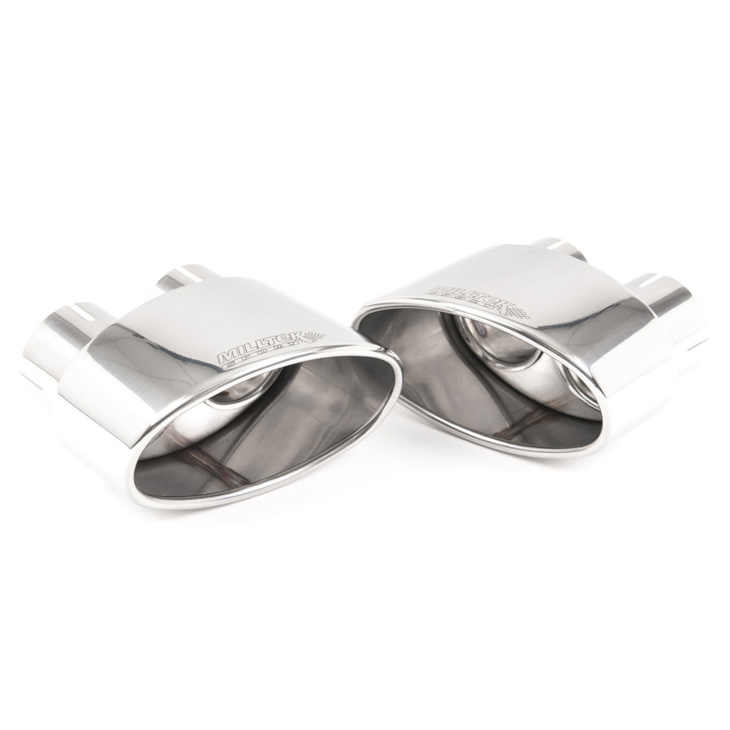 MILLTEK SSXAU1000 Cat-Back Exhaust, 2.76" (Polished Trims) for AUDI RS5 Sportback (B9.5) Non-OPF 2019- Photo-1