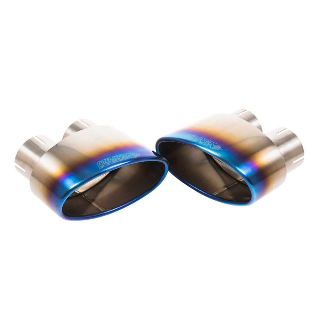 MILLTEK SSXAU1004 Cat-Back Exhaust, 2.76" (Burnt Titanium Trims) for AUDI RS5 Sportback (B9.5) Non-OPF 2019- Photo-1