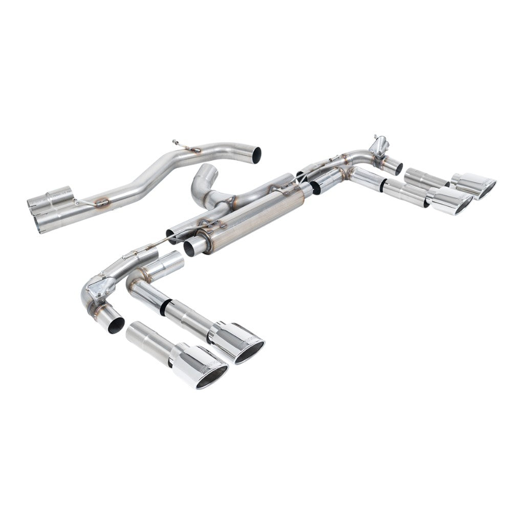 MILLTEK SSXAU1017 Cat-Back Exhaust, 3.15" (Polished Tips) for AUDI S3 2.0TFSI (8Y) 2020- Photo-0