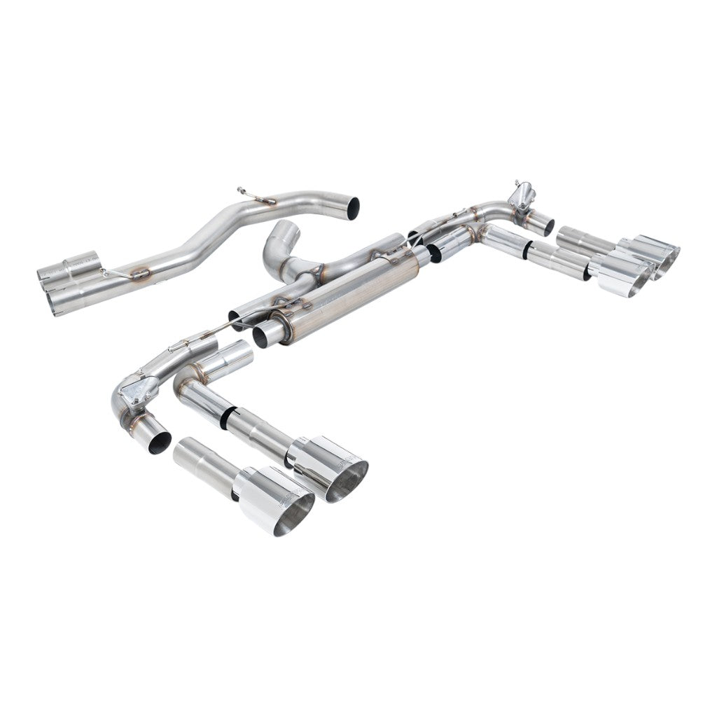 MILLTEK SSXAU1019 Cat-Back Exhaust, 3.15" (Polished GT-115 Tips) for AUDI S3 2.0TFSI (8Y) 2020- Photo-0