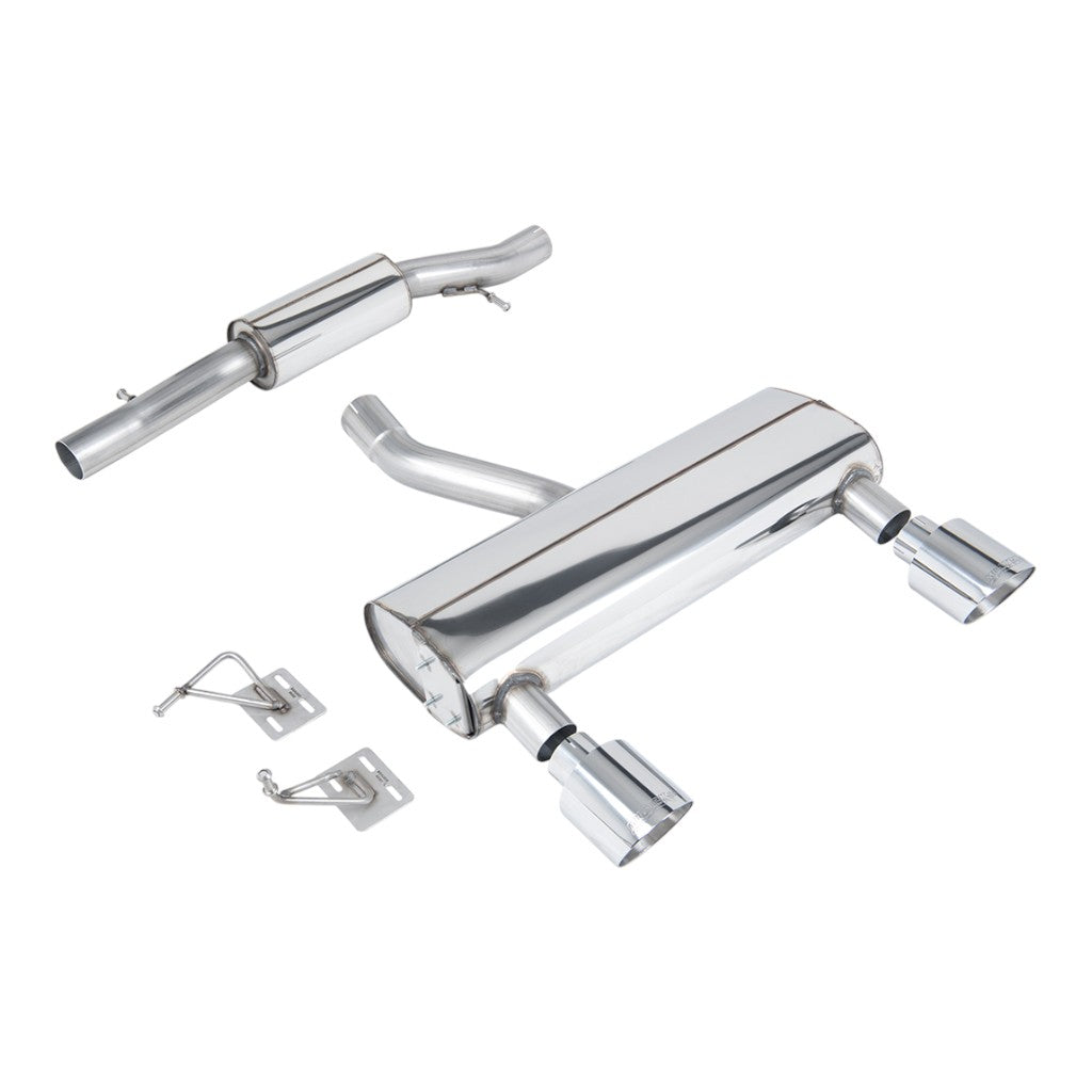 MILLTEK SSXAU1036 Cat-Back Exhaust, 2.76" (Polished GT-115 Tips) for AUDI TT 3.2L (8N) 2003-2006 Photo-0