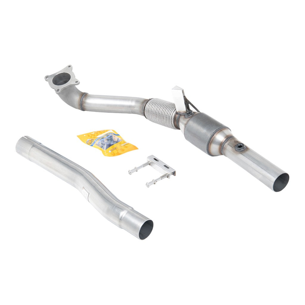 MILLTEK SSXAU1046 Cast Downpipe, 3" (with Race Cat, 200 Cell) for AUDI TTS (8J) 2008-2014 Photo-0