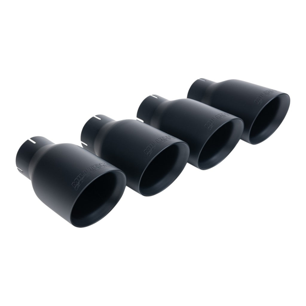 MILLTEK SSXAU1098 Cat-Back Exhaust, 2.5" (Cerakote Black GT-100 Trims) for AUDI S4 RHD (B9) 2016- Photo-1