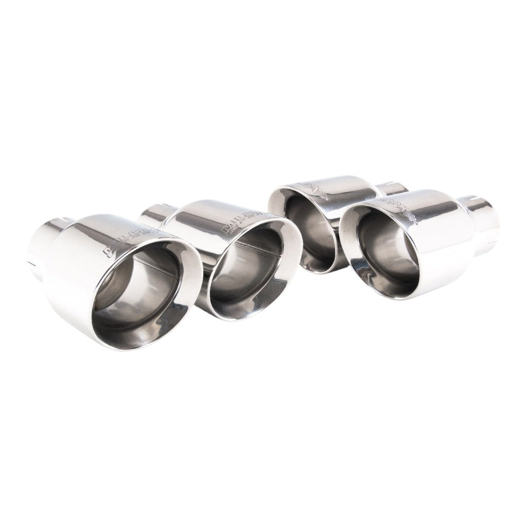 MILLTEK SSXAU1131 Cat-Back Exhaust, 2.5'' (Quad GT-100 Polished Trims) for AUDI S5 Coupe / Cabrio RHD (B9) 2017- Photo-1