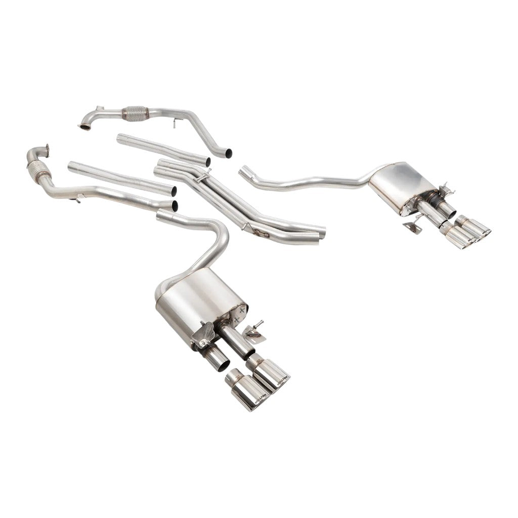 MILLTEK SSXAU1162 Cat-Back Exhaust, 2.5'' (Quad Polished Trims) for AUDI S5 Coupe / Sportback RHD (B9) 2017- Photo-0