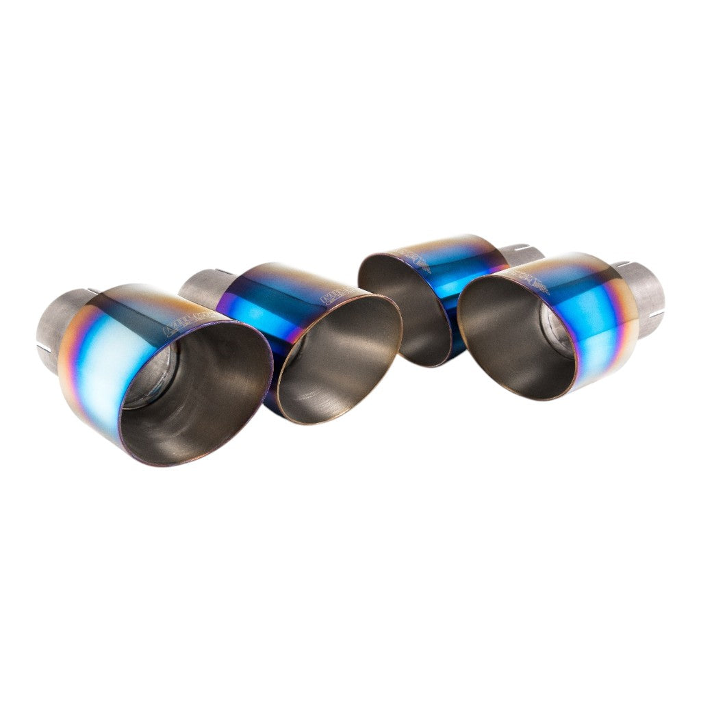 MILLTEK SSXAU1173 Cat-Back Exhaust, 2.5'' (Quad GT-100 Blue Titanium Trims) for AUDI S5 Sportback RHD (B9) 2017- Photo-1