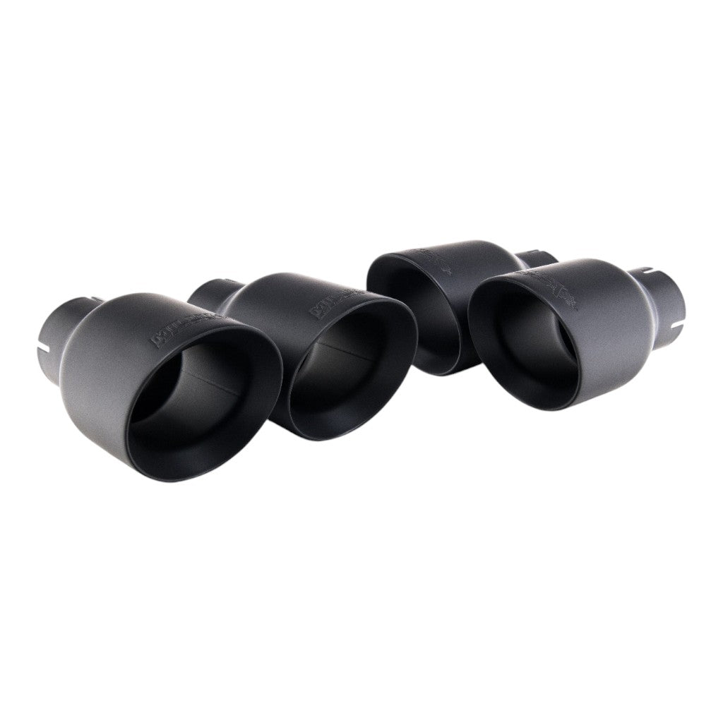 MILLTEK SSXAU1181 Cat-Back Exhaust, 2.5'' (Quad GT-100 Cerakote Black Trims) for AUDI S5 Sportback RHD (B9) 2017- Photo-1