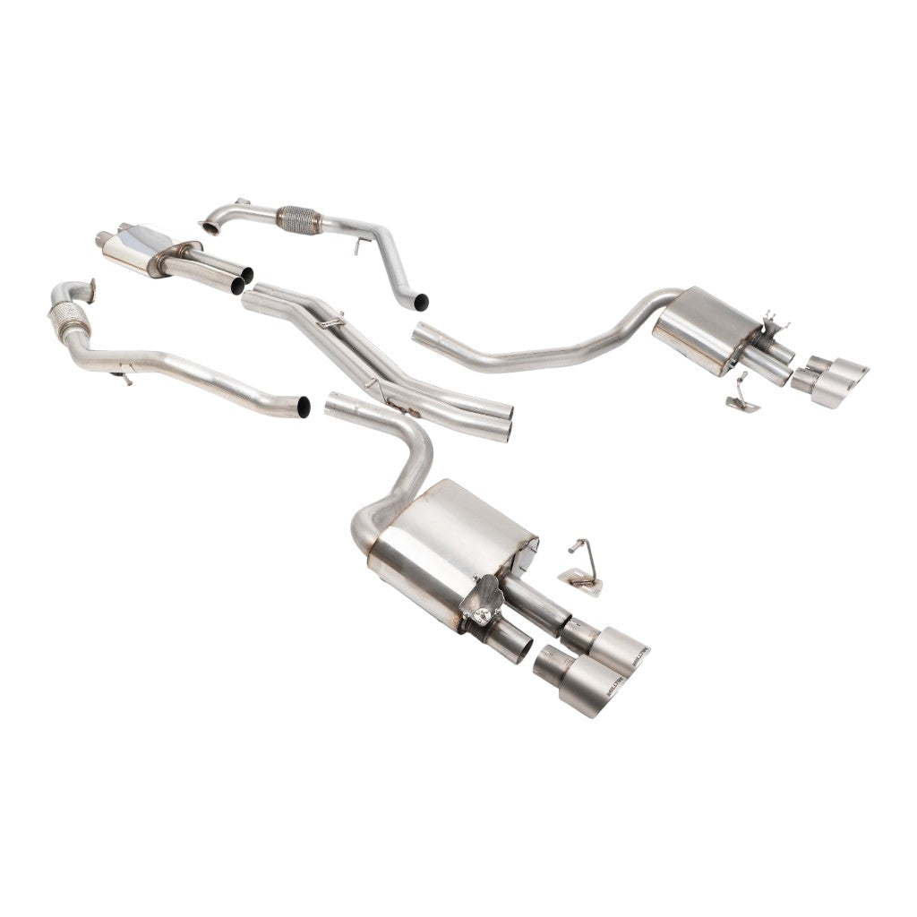 MILLTEK SSXAU1194 Cat-Back Exhaust, 2.5'' (Quad GT-100 Titanium Trims) for AUDI S5 Sportback RHD (B9) 2017- Photo-0
