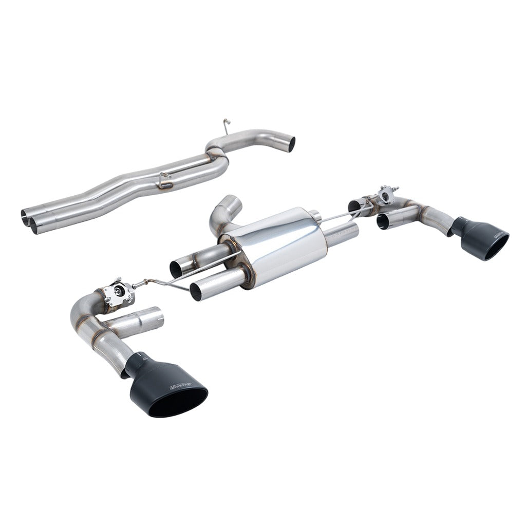 MILLTEK SSXAU978 Exhaust System Cat-Back 80mm (Cerakote Black Trims) for AUDI RS3 Sportback (8V MQB Facelift Only) 2017- Photo-0