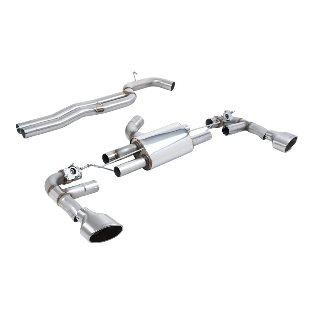 MILLTEK SSXAU980 Cat-Back Exhaust, 3.15" (Titanium Trims) for AUDI RS3 (8Y) 2021- Photo-0
