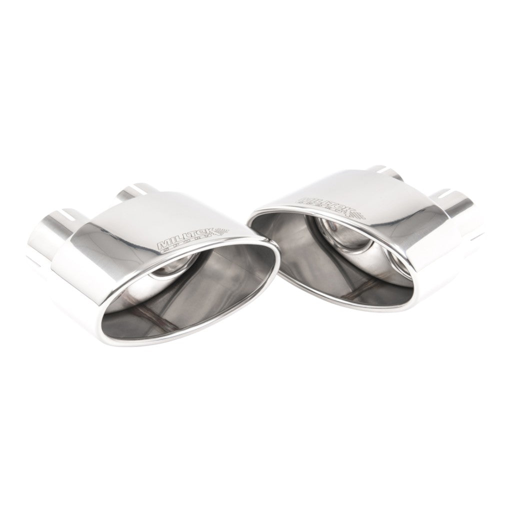 MILLTEK SSXAU991 Cat-Back Exhaust, 2.76" (Polished Trims) for AUDI RS5 Coupe (B9.5) Non OPF 2019- Photo-1