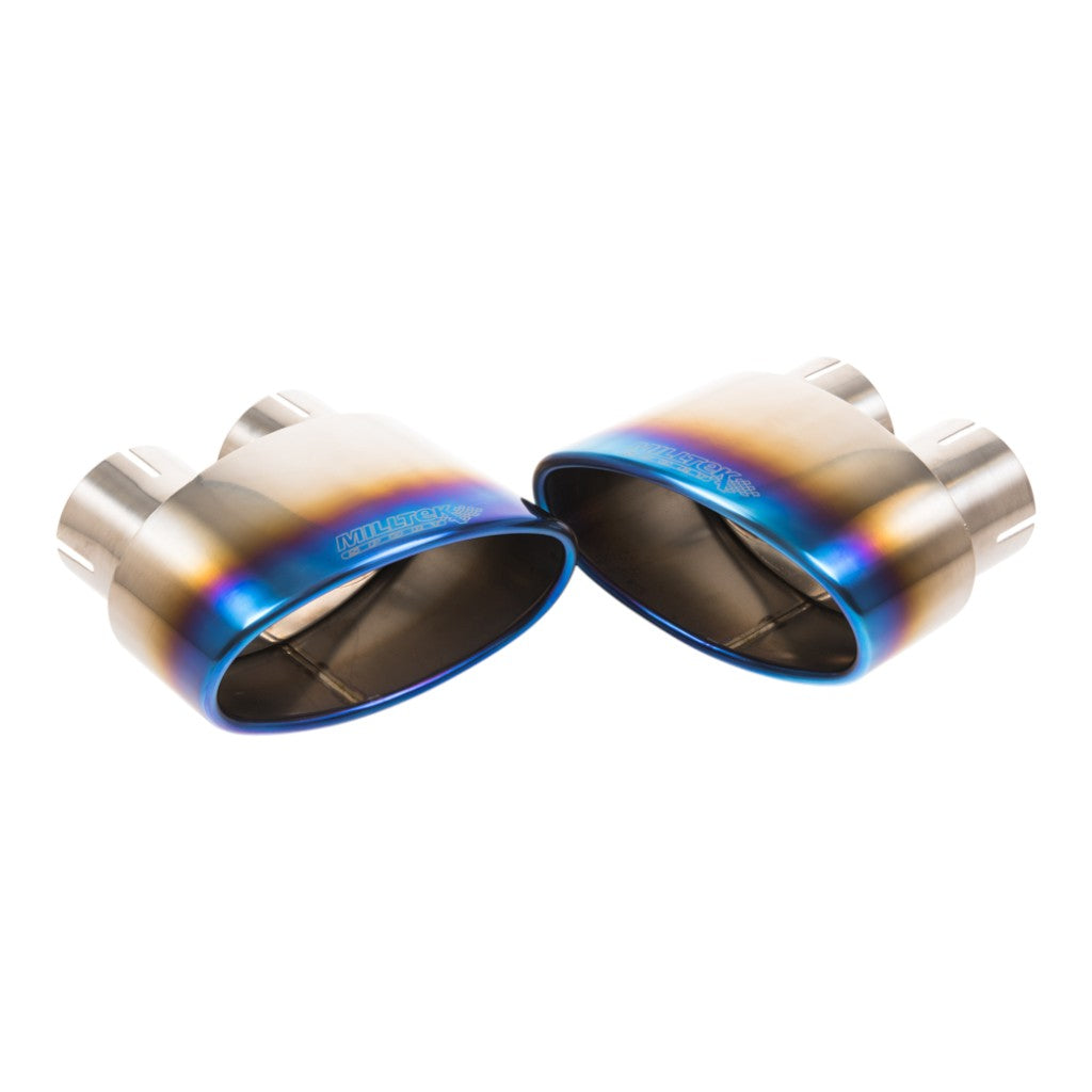 MILLTEK SSXAU993 Cat-Back Exhaust, 2.76" (Burnt Titanium Trims) for AUDI RS5 Coupe (B9.5) Non OPF 2019- Photo-1