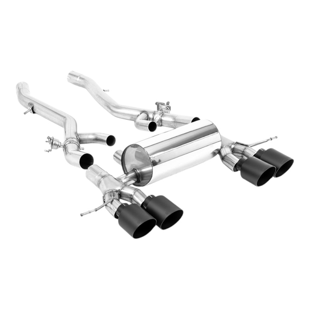 MILLTEK SSXBM1170 Axle-Back Exhaust, 3.15" (Cerakote Black GT-115 Trims) for BMW M3 (G80 / G81) / M4 (G82) Photo-0