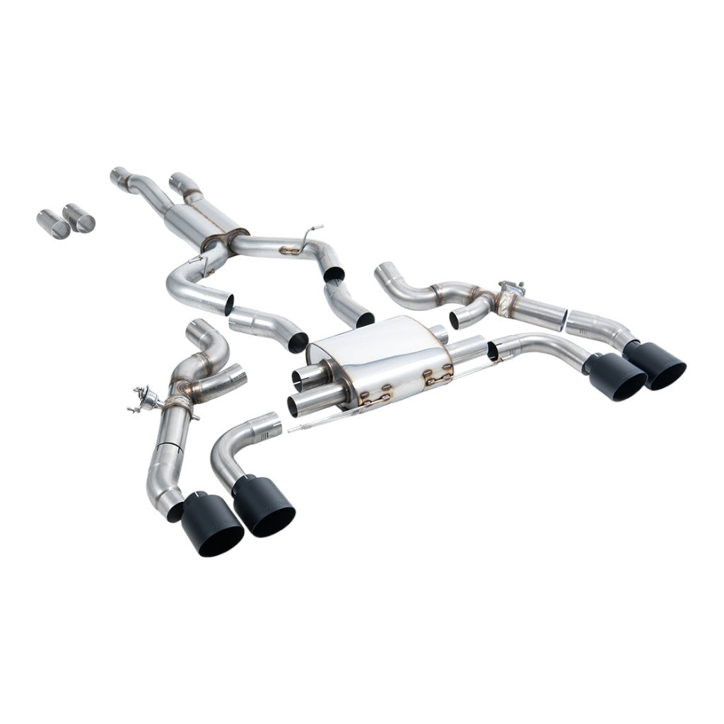 MILLTEK SSXBM1211 Axle-Back Exhaust, 3.15" (Cerakote Black GT-115 Trims) for BMW X3M (G01) / X4M (G02) Photo-0