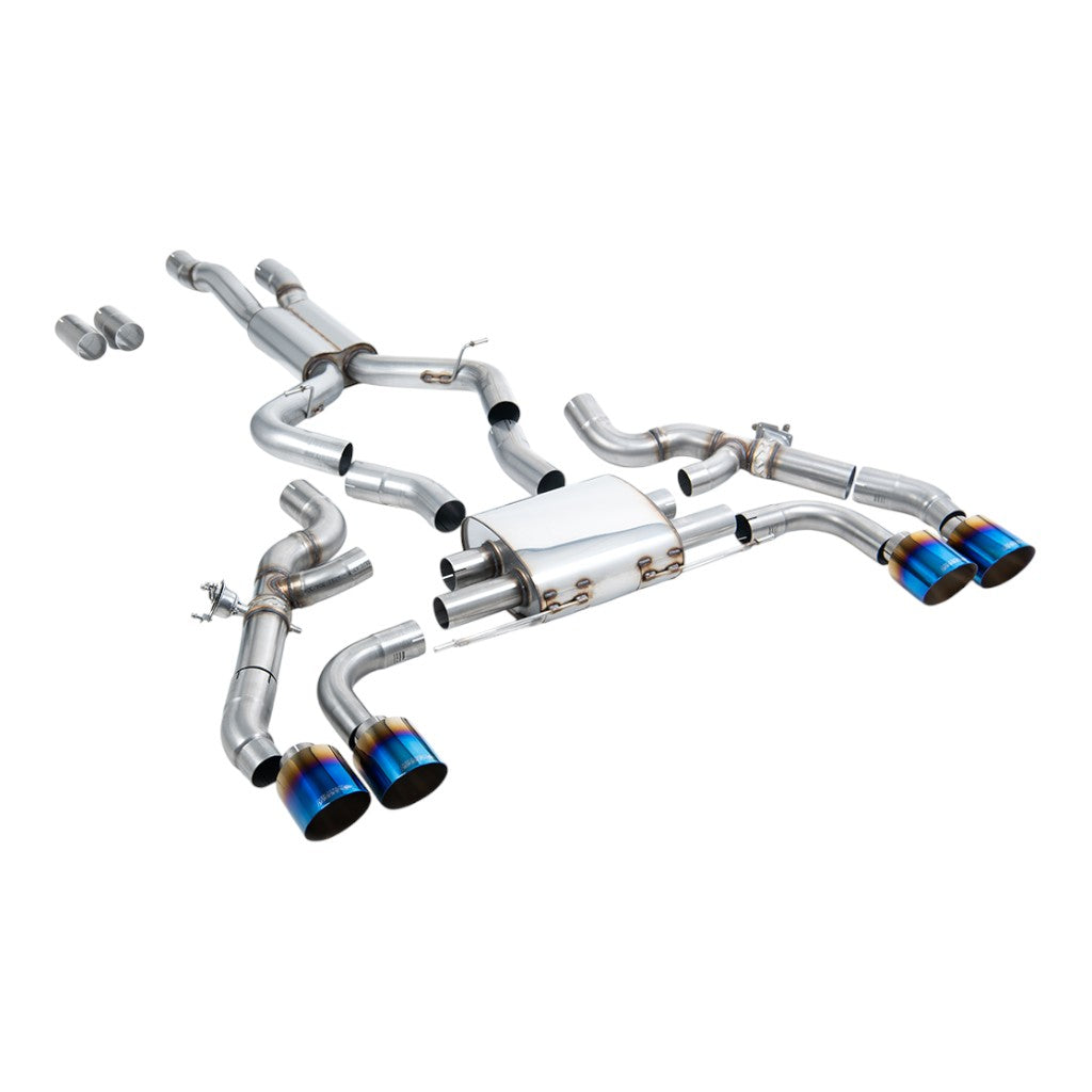 MILLTEK SSXBM1213 Axle-Back Exhaust, 3.15" (Blue Titanium GT-115 Trims) for BMW X3M (G01) / X4M (G02) Photo-0