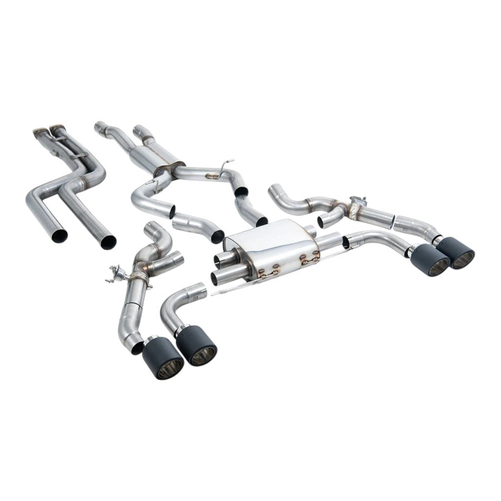 MILLTEK SSXBM1239 Downpipe-Back Exhaust, 3.15" (GT-115 Cerakote Trims) for BMW X3M / X3M Comp Pre LCI (G01) OPF/GPF 2019– Photo-0