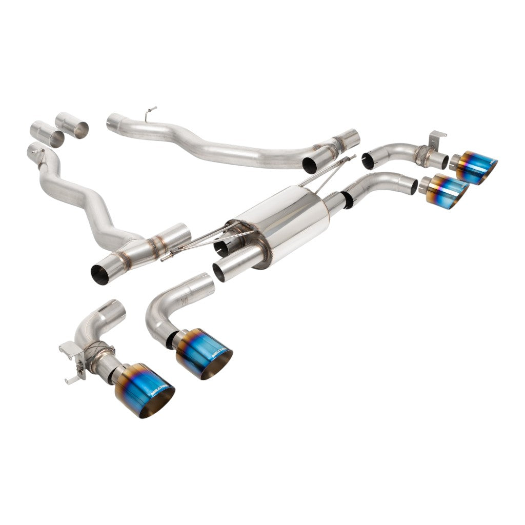 MILLTEK SSXBM1405 Axle-Back Exhaust, 3.15'' (GT-115 Blue Titanium Tips) for BMW M5 (G90 / G99) Photo-0