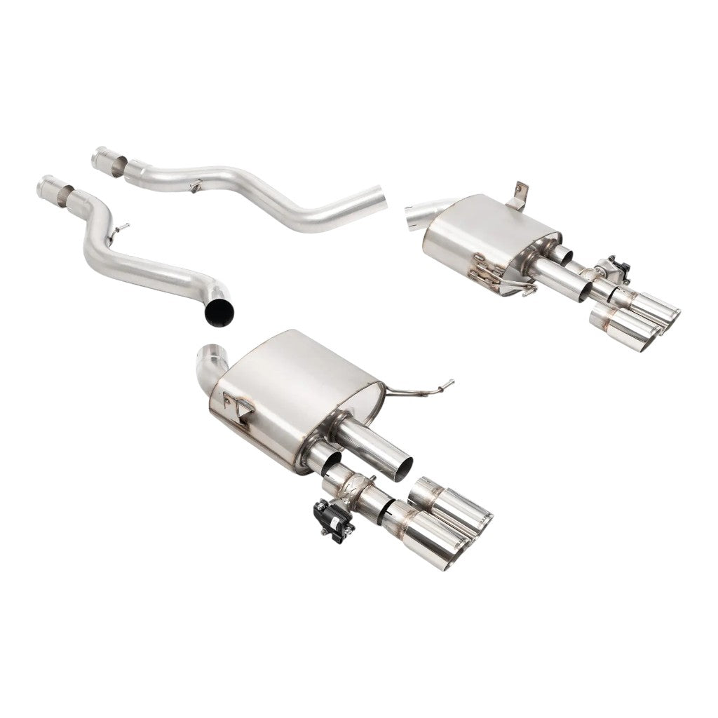 MILLTEK SSXBM1408 Cat-Back Exhaust, 2.76'' (GT-80 Polished Tips) for BMW M3 (E90 / E92 / E93) Photo-0
