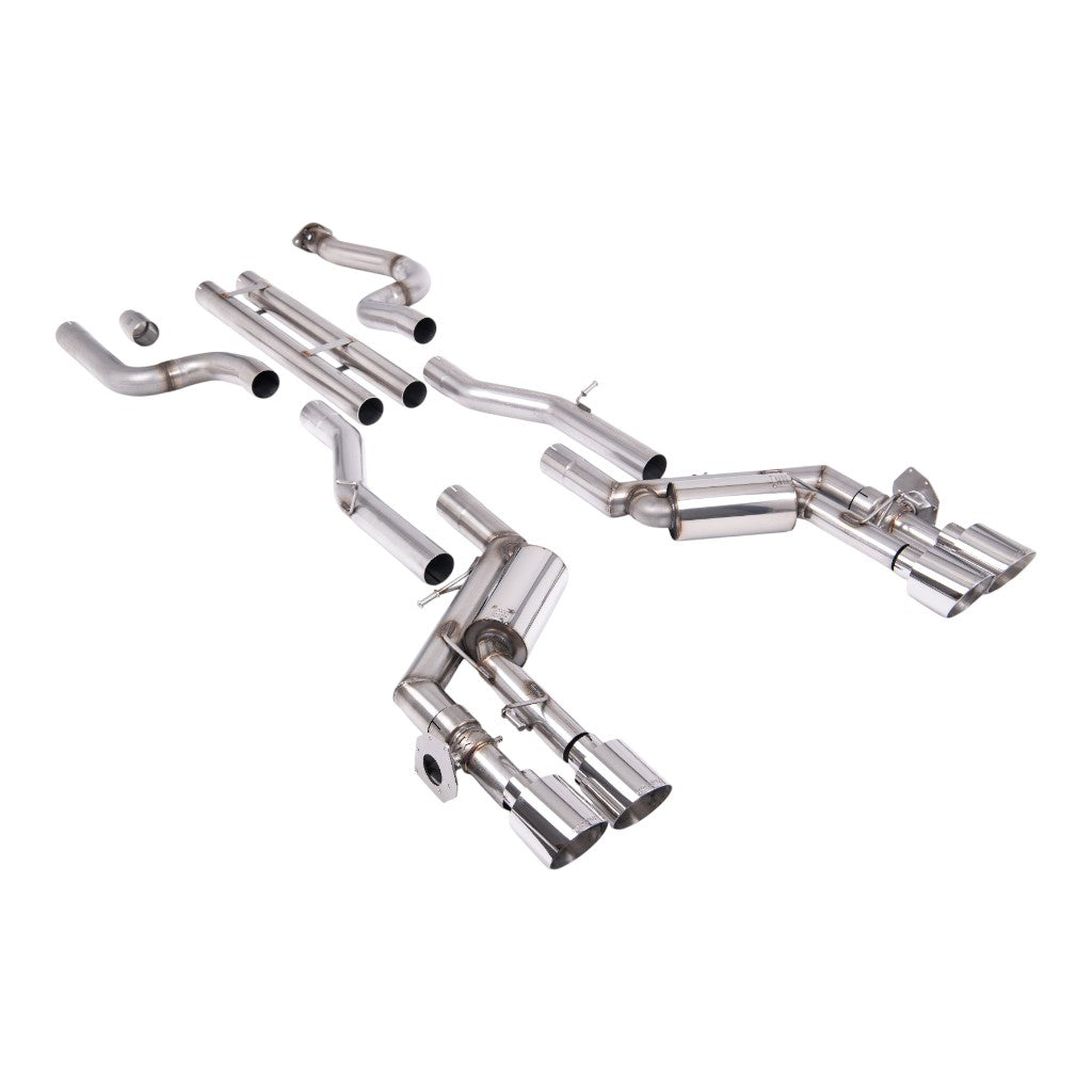 MILLTEK SSXCH105 Cat-Back Exhaust, 2.76" (Polished GT-115 Tips) for CHEVROLET Camaro SS 6.2L 2016-2024 Photo-0