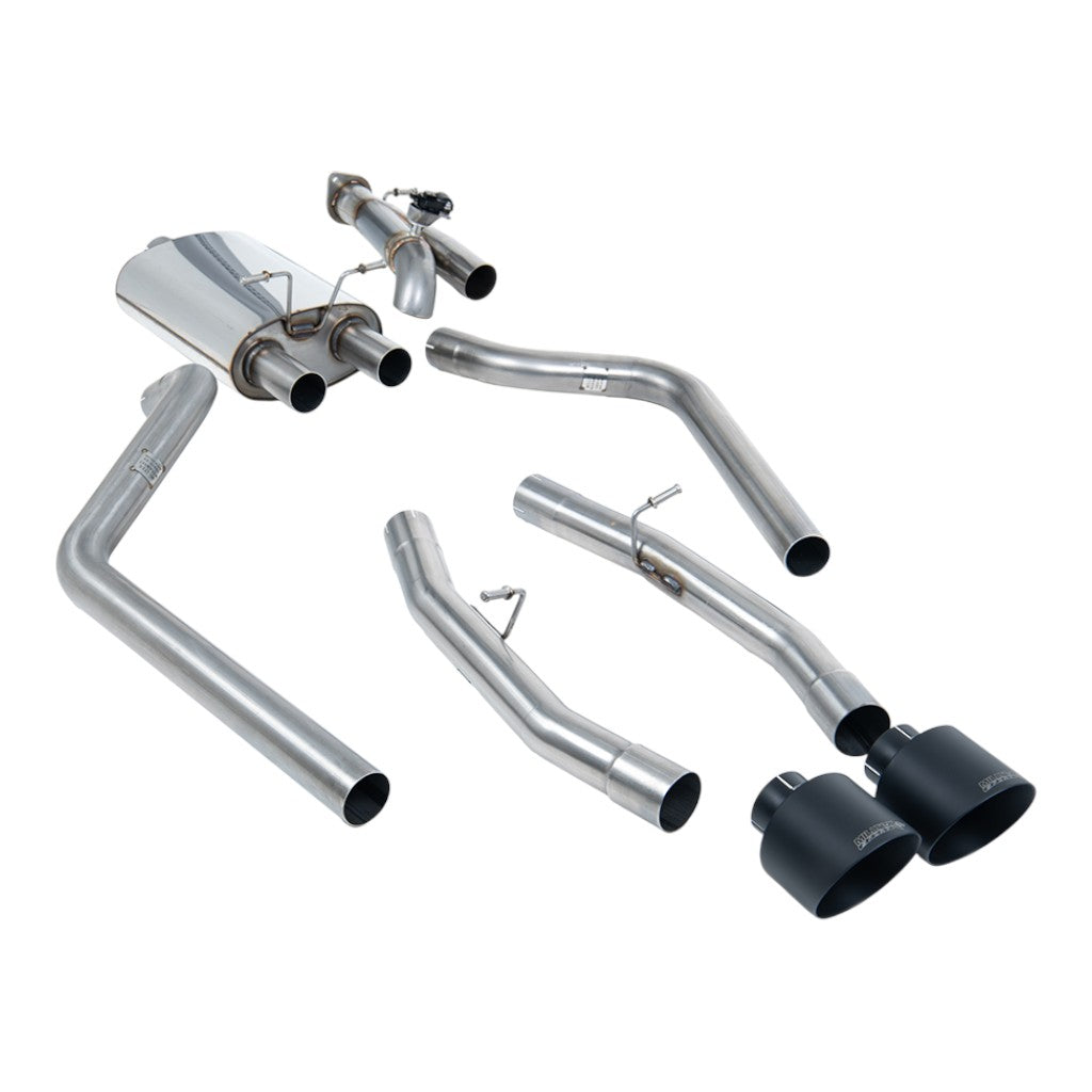 MILLTEK SSXDOD107 Cat-Back Exhaust, 3" (Cerakote Black Tips) for RAM 1500 5.7L 2019-2024 Photo-0