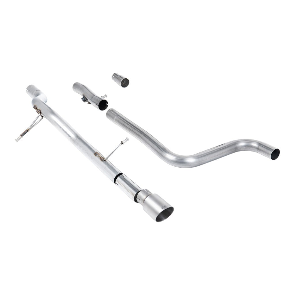 MILLTEK SSXFD393 Filter-Back Exhaust, 2.37" (Brushed Titanium GT-90 Trim) for FORD Fiesta ST-Line 155ps Hybrid OPF/GPF 2020- Photo-0