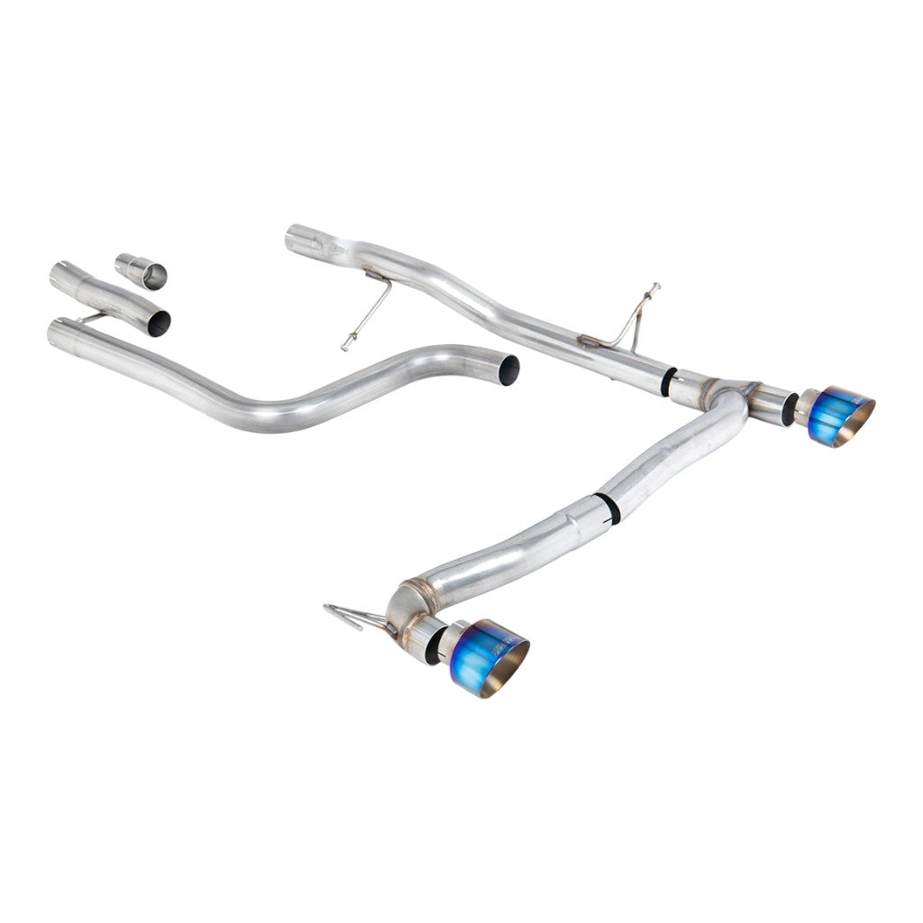 MILLTEK SSXFD408 Filter-Back Exhaust, 2.37" (Blue Titanium GT-100 Trims) for FORD Fiesta ST-Line 155ps Hybrid OPF/GPF 2020- Photo-0