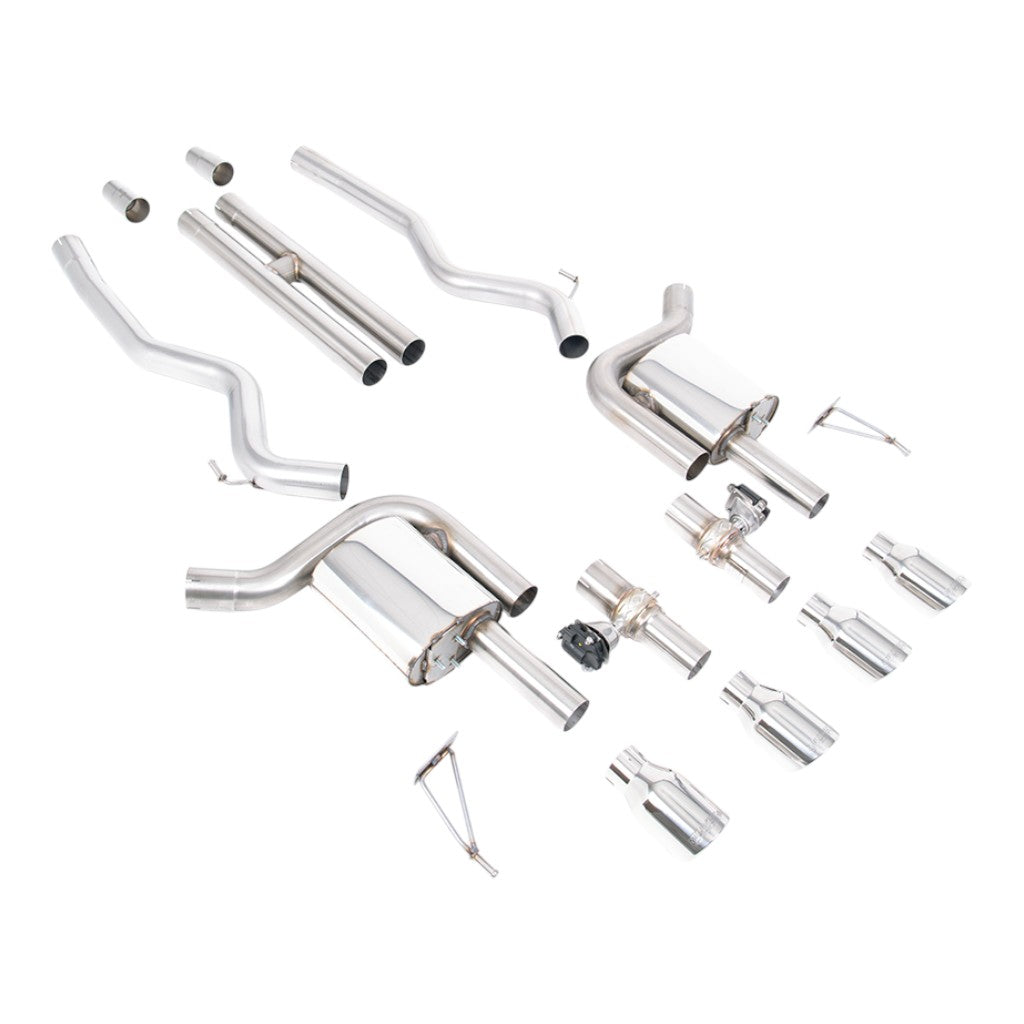 MILLTEK SSXFD429 Cat-Back Exhaust, 2.76" (Polished GT-100 Tips) for FORD Mustang GT 5.0L Fastback (S650) 2024- Photo-0