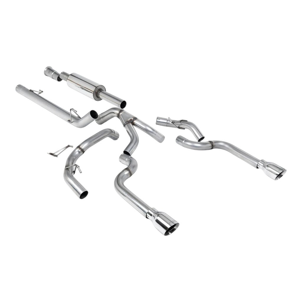 MILLTEK SSXFD468 Cat-Back Exhaust, 3" (Polished GT-100 Tip) for FORD F-150 5.0L / 3.5L EcoBoost 2021- Photo-0