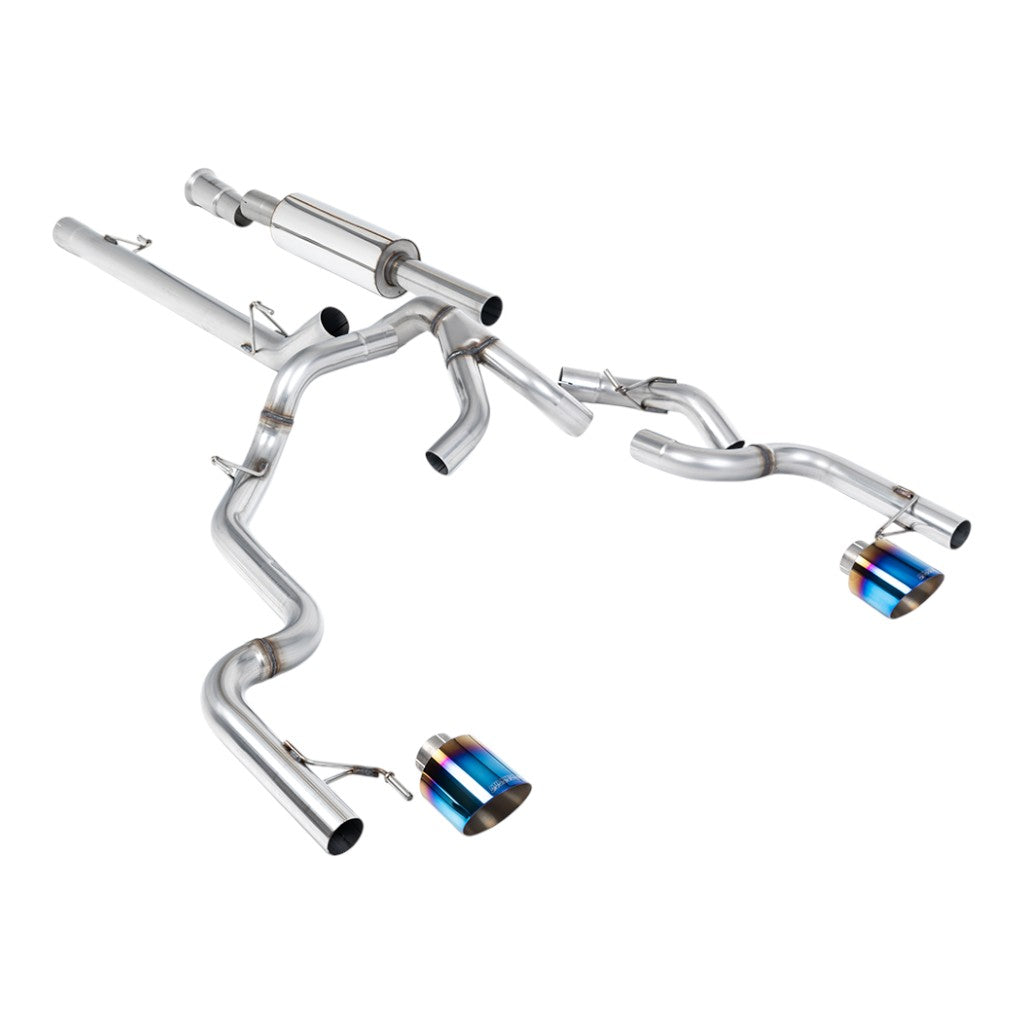 MILLTEK SSXFD495 Cat-Back Exhaust, 3" (Burnt Titanium GT-115 Tips) for FORD F-150 5.0L / 3.5L EcoBoost 2021- Photo-0
