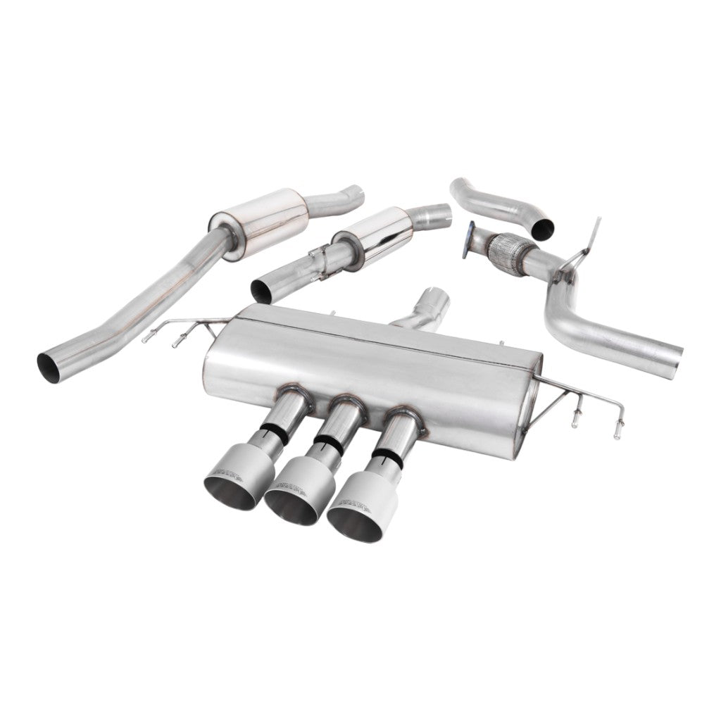MILLTEK SSXHO257 Cat-Back Exhaust, 3" (Titanium GT-100 Trims) for HONDA Civic (FK7) Non-OPF/GPF 2015- Photo-0